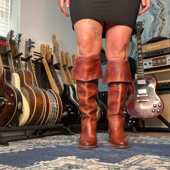 60s Vintage Frye Over the Knee Campus Boots - Picture 10 of 16